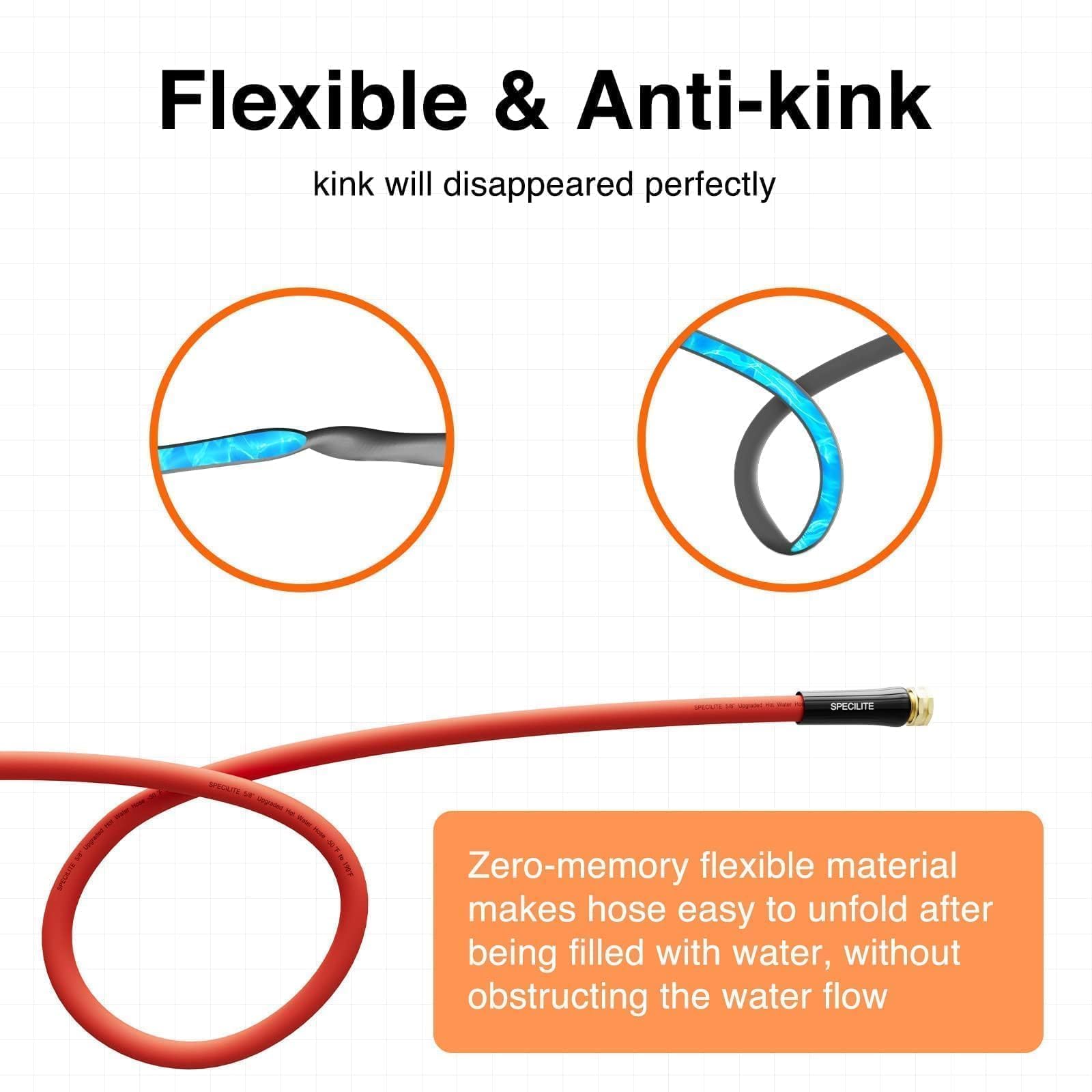 SPECILITE hose in use watering a garden