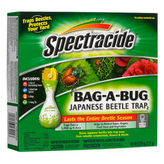 Spectracide Bag-A-Bug Japanese Beetle Trap front view with metallic finish