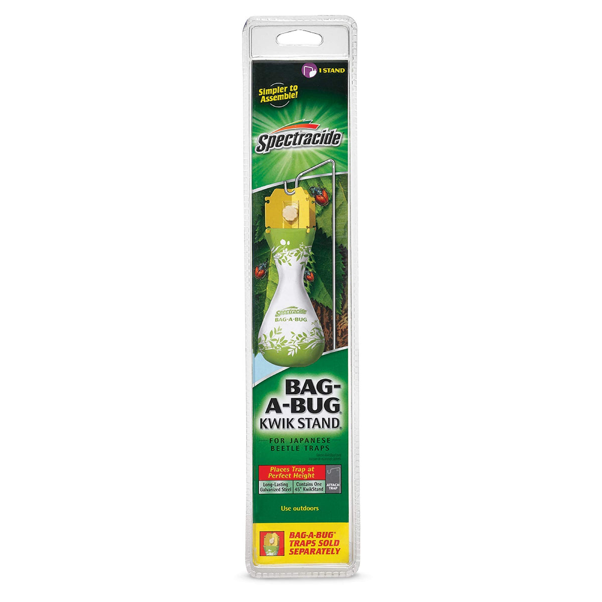 Spectracide Bag-A-Bug KwikStand 12 pack set with clear design