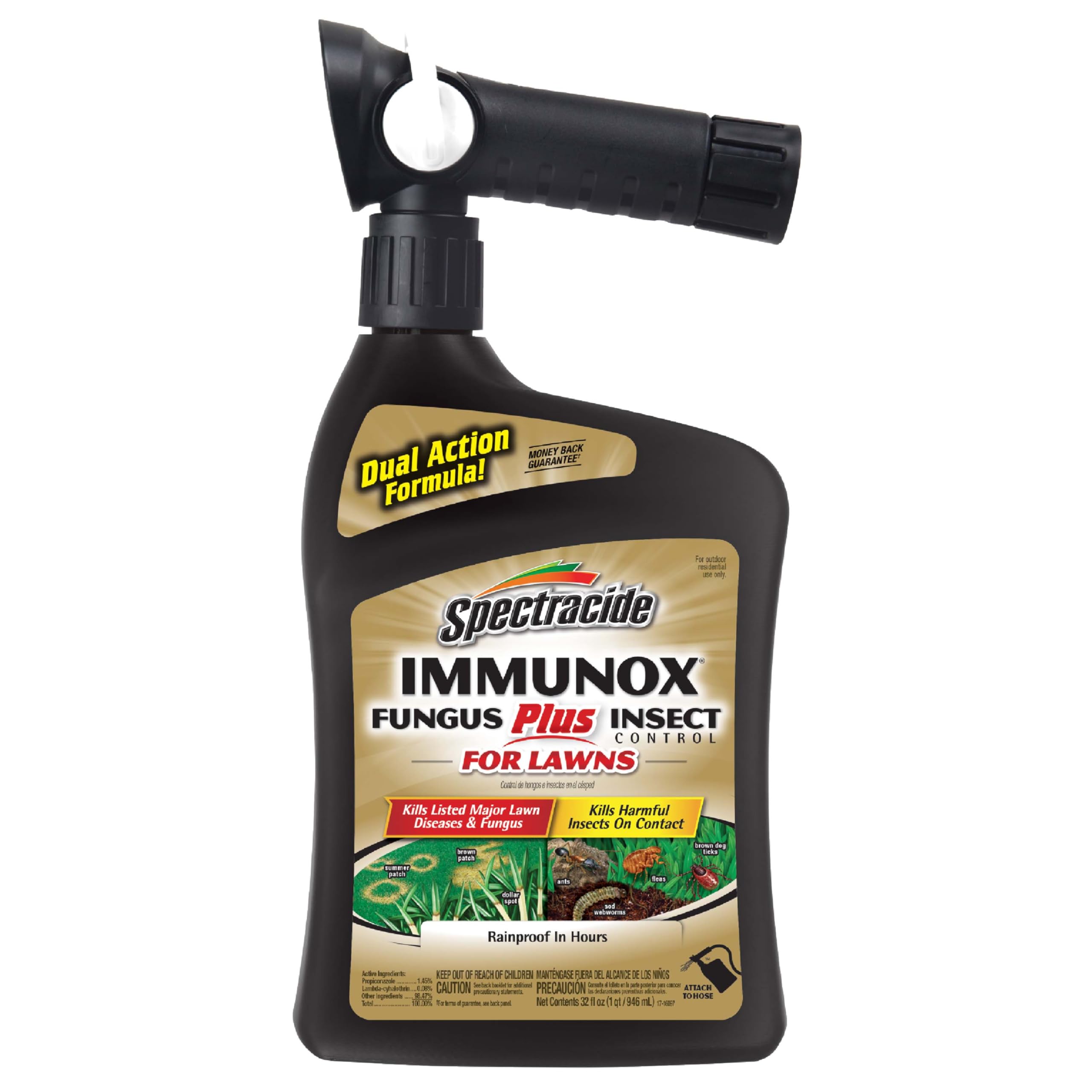 Spectracide Immunox Fungus Plus Insect Control 32 oz bottle front view
