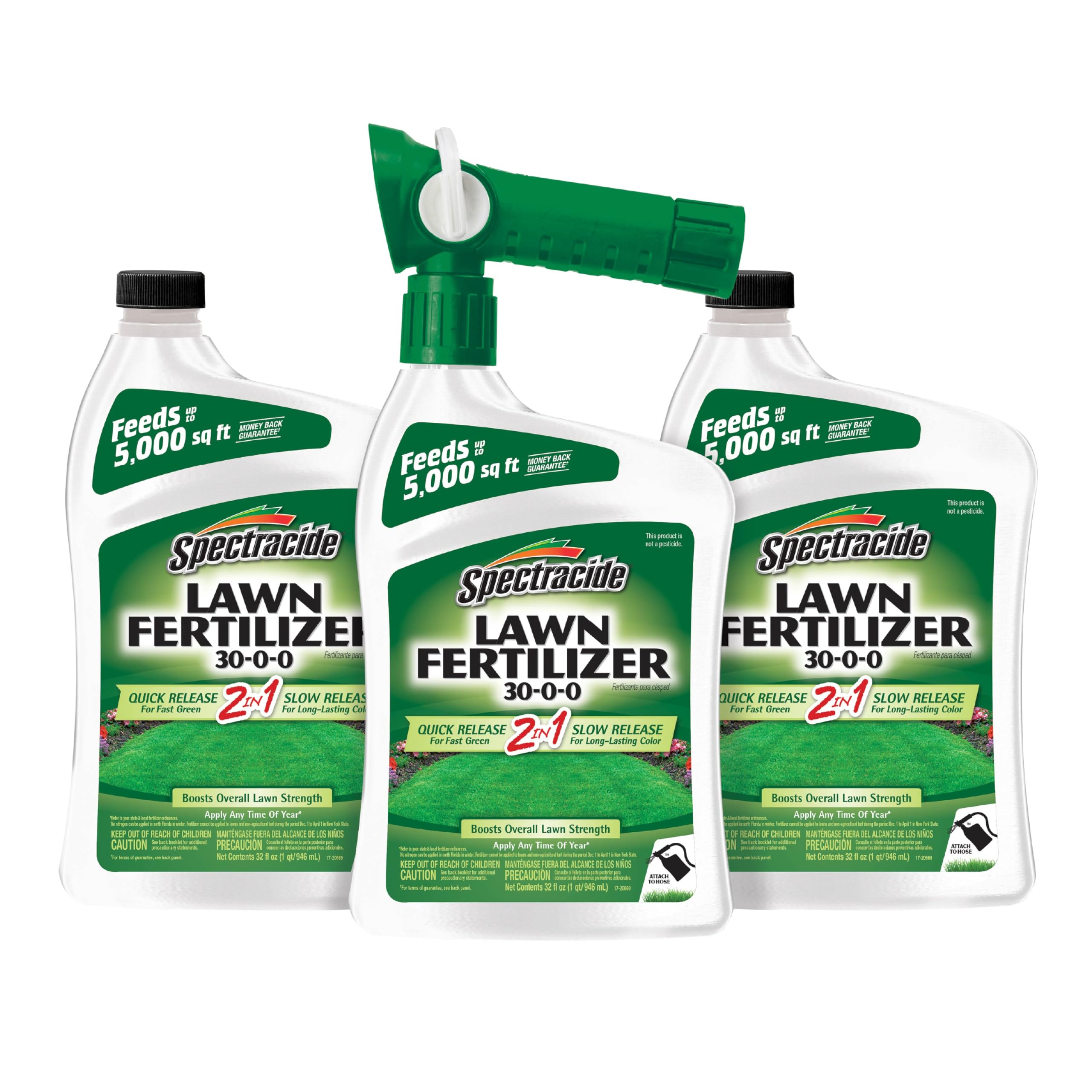 Spectracide Lawn Fertilizer 30-0-0 3 pack front view