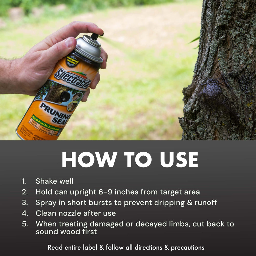 Spectracide Pruning Seal label with instructions