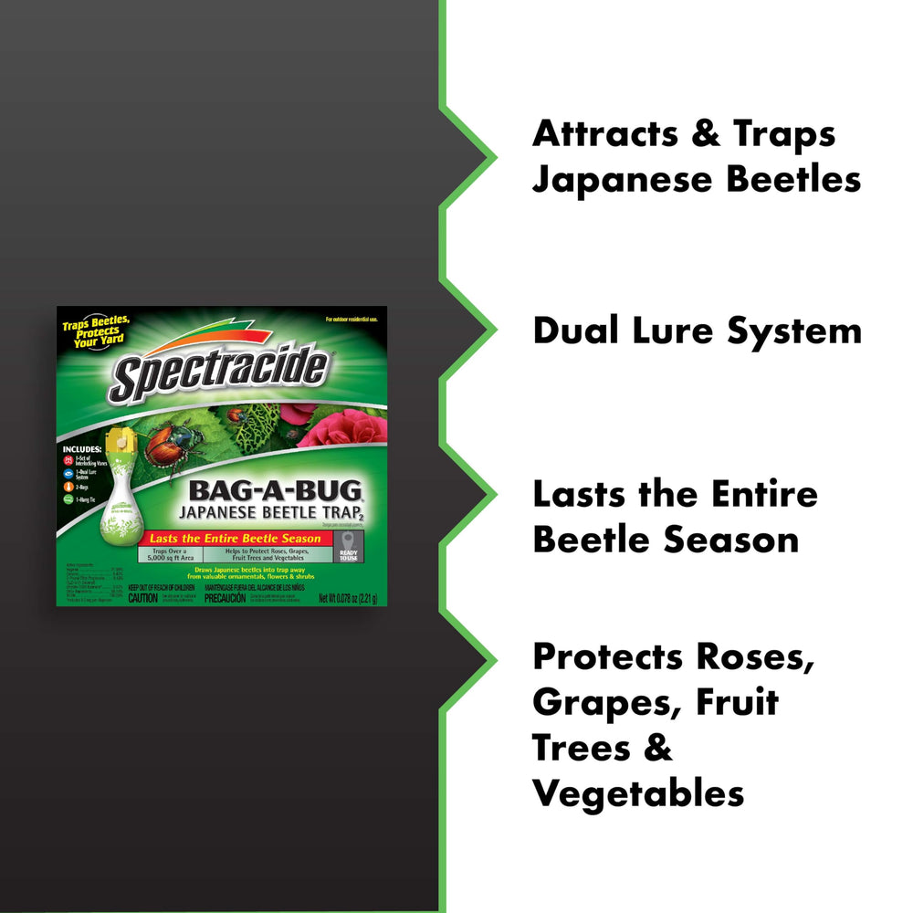 Spectracide Trap with bait in a garden setting