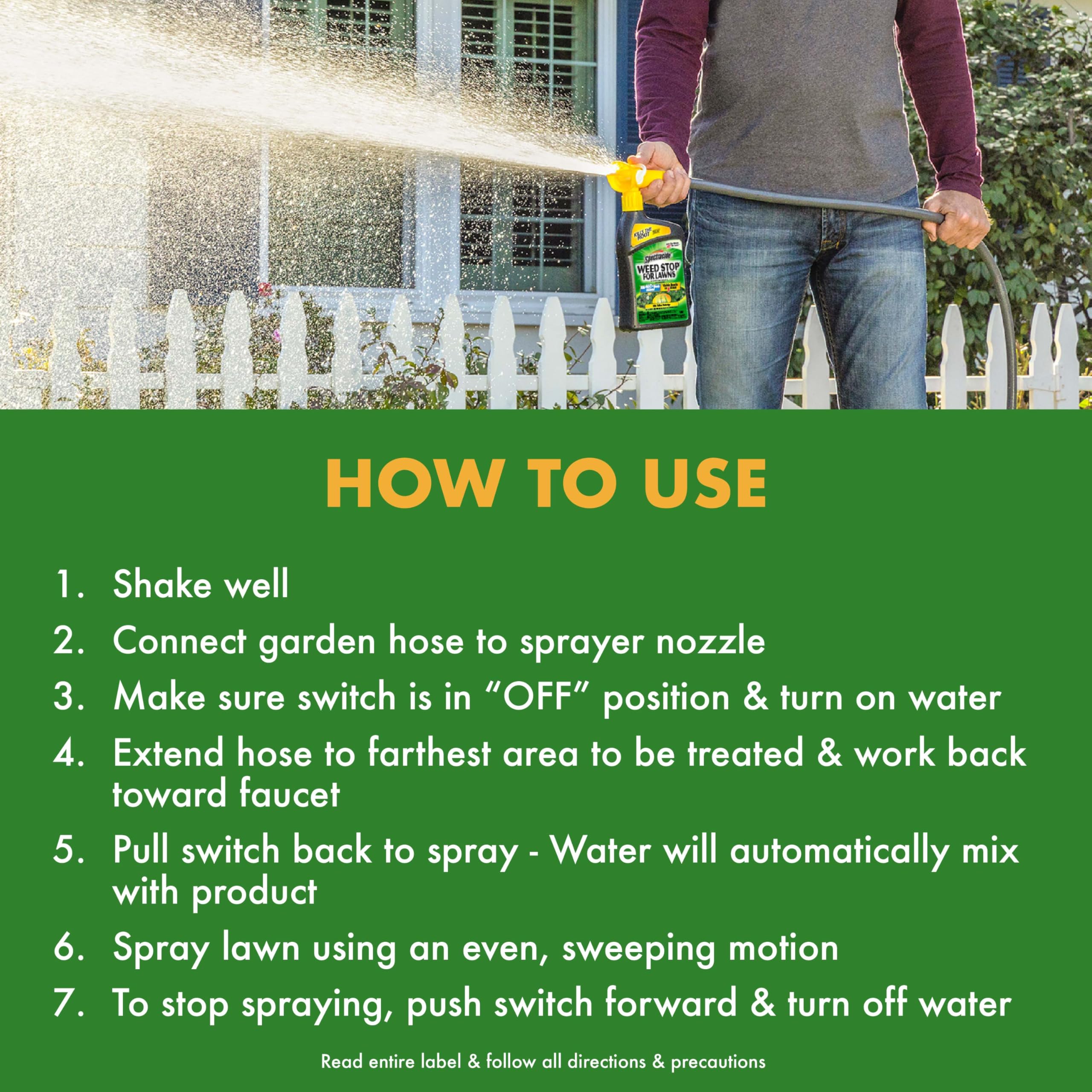Spectracide Weed Stop for Lawns in garden setting