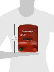 Speedrite 3000 Unigizer electric fence energizer side view with power settings