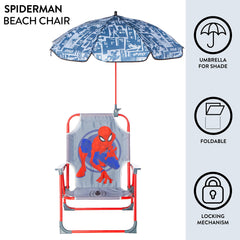 Spiderman Kids Beach Chair side view