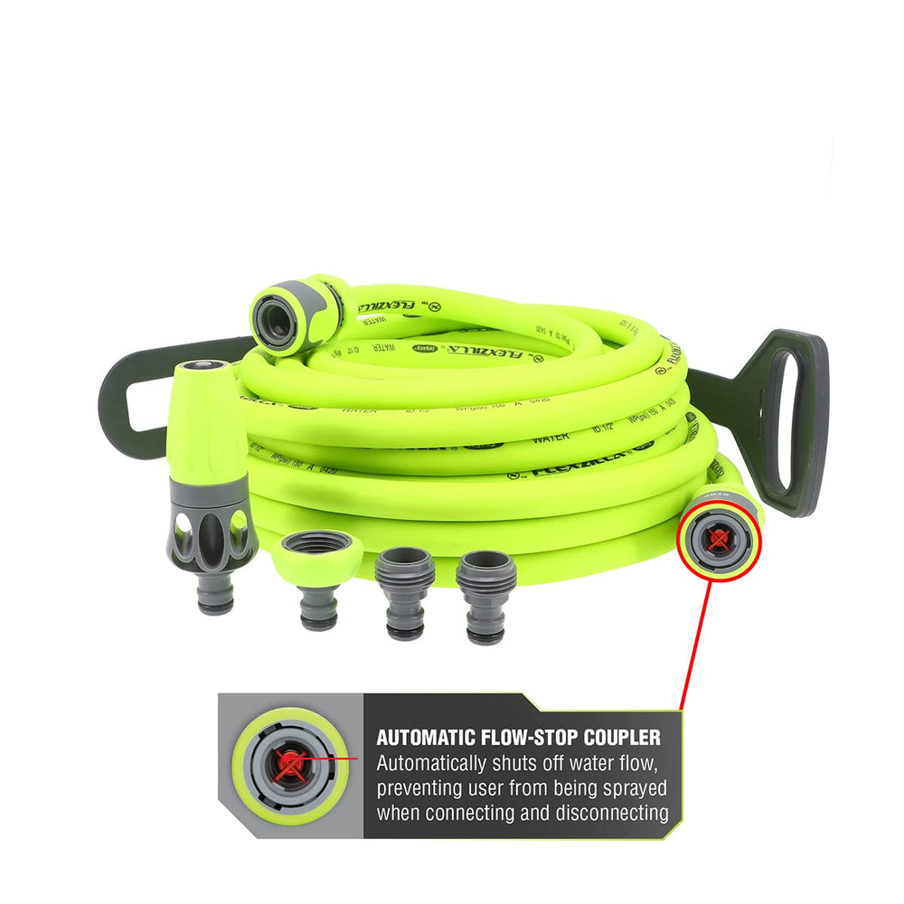 Spigot adapter included in Flexzilla Garden Hose Kit