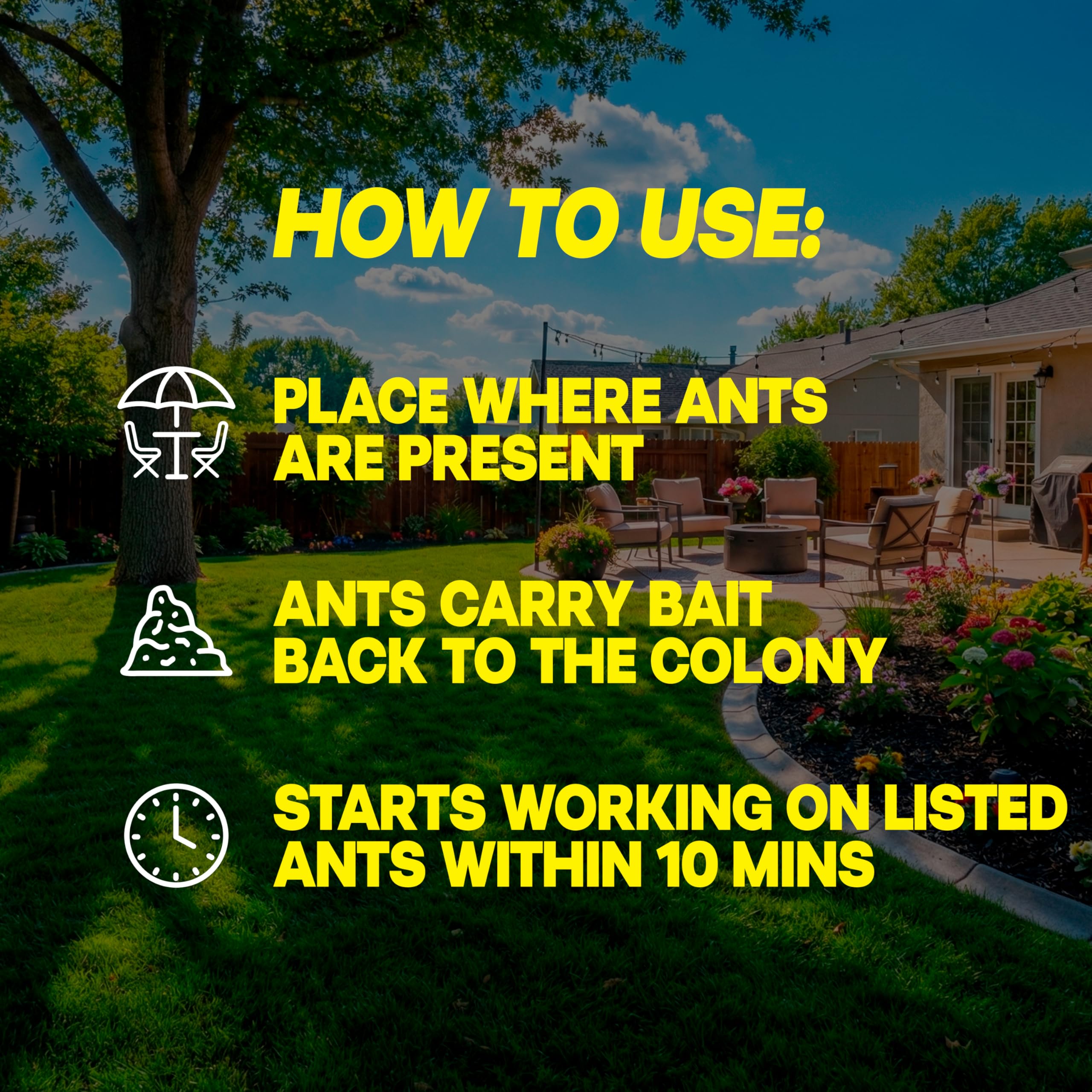 Spill-proof design of Raid Outdoor Ant Bait