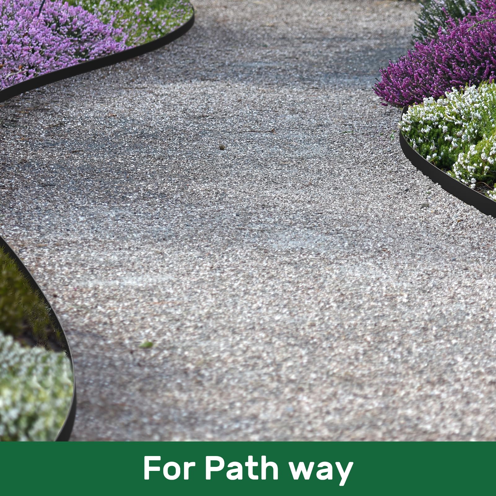 Spiral anchoring spikes included with AGTEK garden edging kit