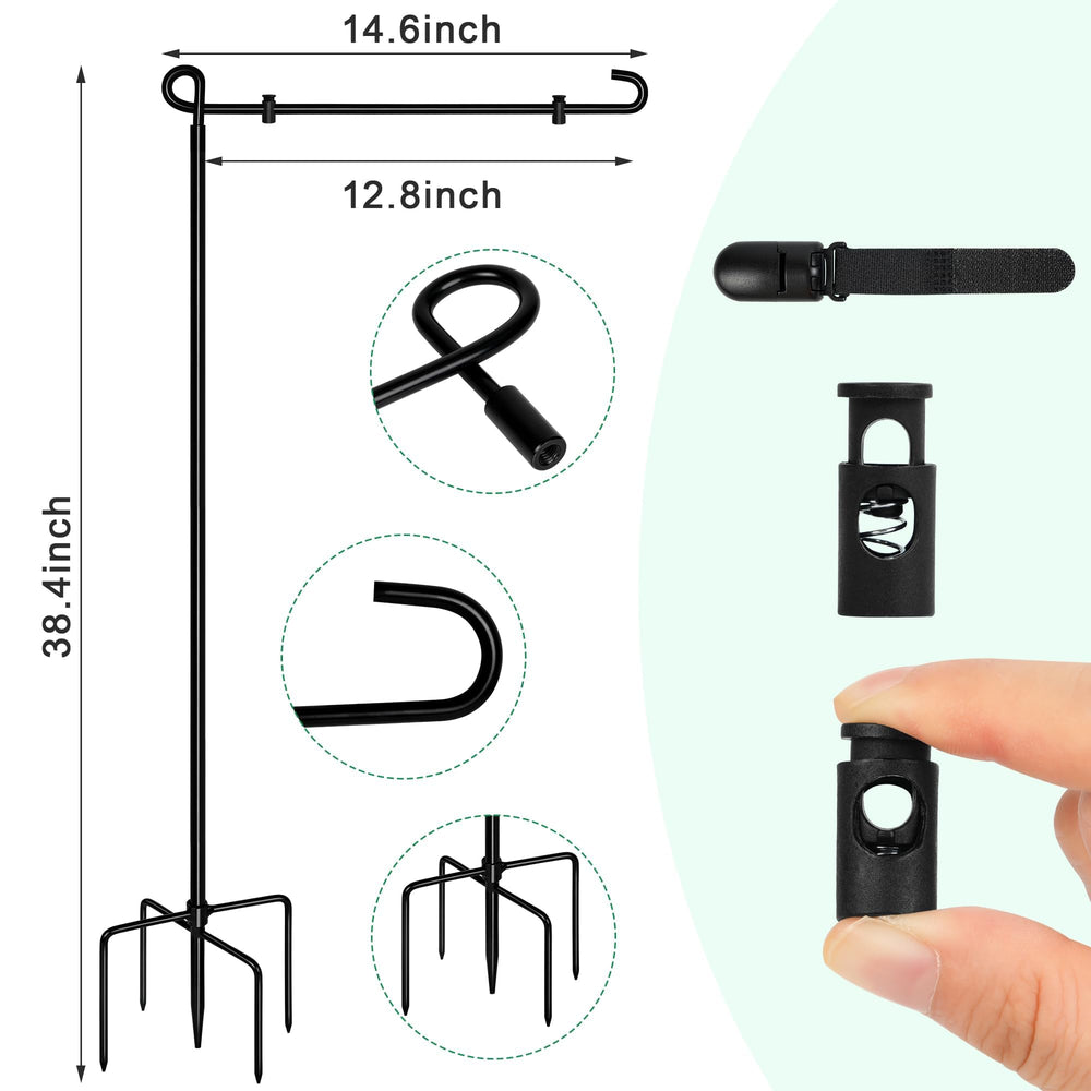 Spirepro Garden Flag Stand with 5-fork base design