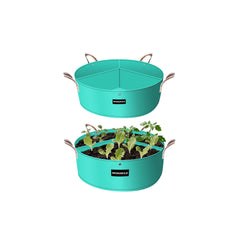 SPONDWILD 15 Gallon Grow Bag front view showing three planting zones