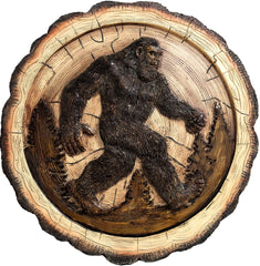Spoontiques Big Foot Stepping Stone front view with hand-painted design