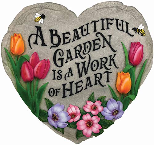 Spoontiques Garden Stepping Stone placed in a garden setting