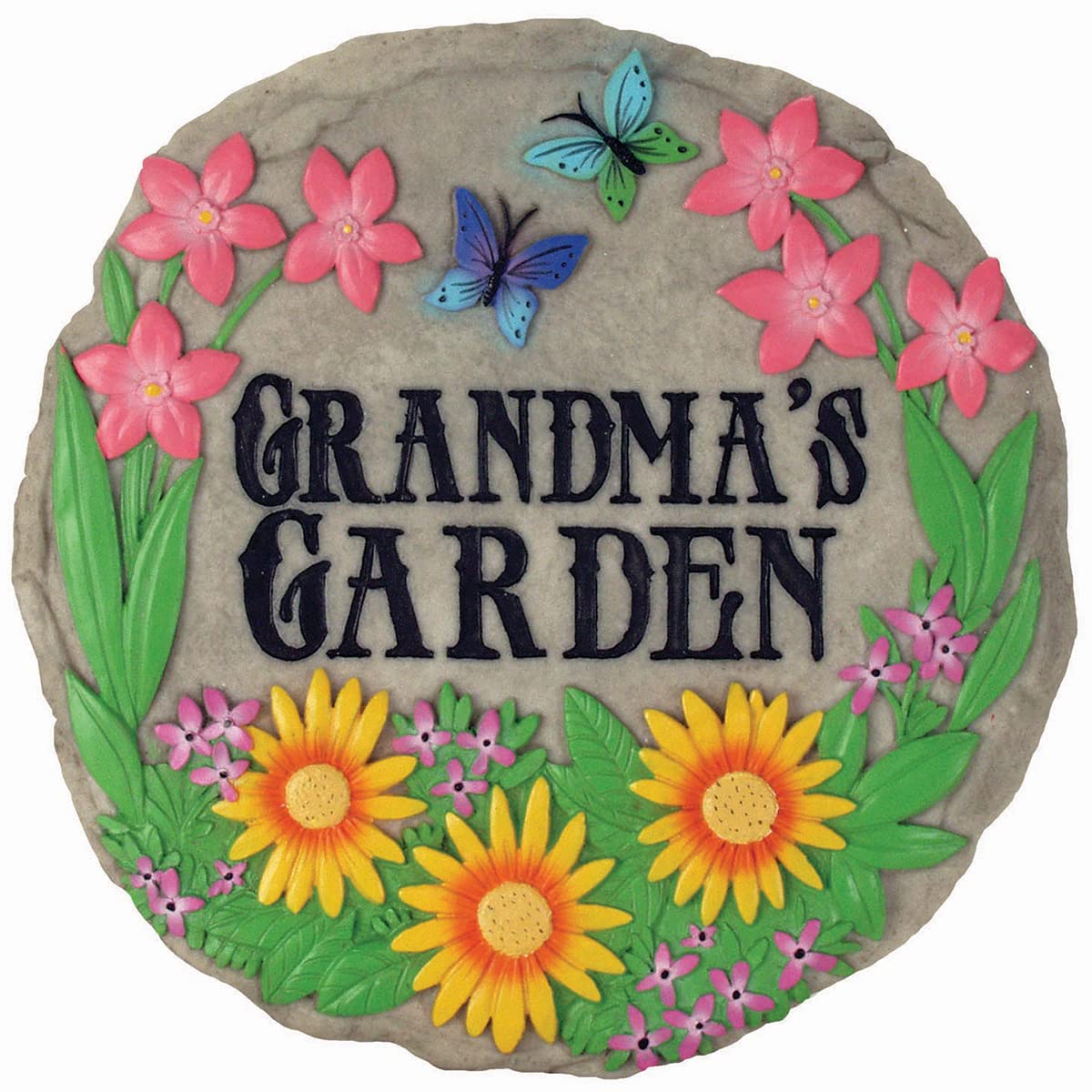 Spoontiques Grandma's Garden stepping stone front view
