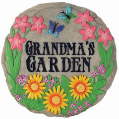 Spoontiques Grandma's Garden stepping stone front view