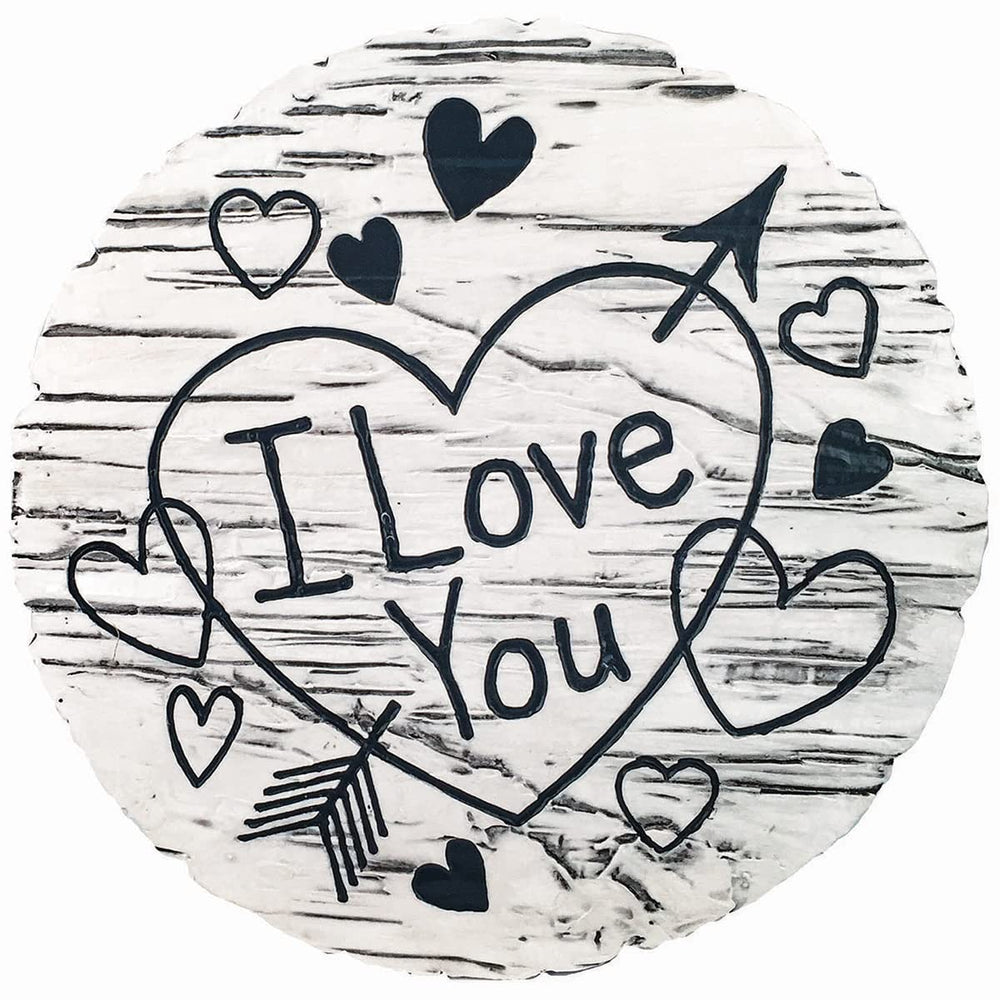 Spoontiques I Love You Stepping Stone front view