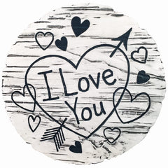 Spoontiques I Love You Stepping Stone front view