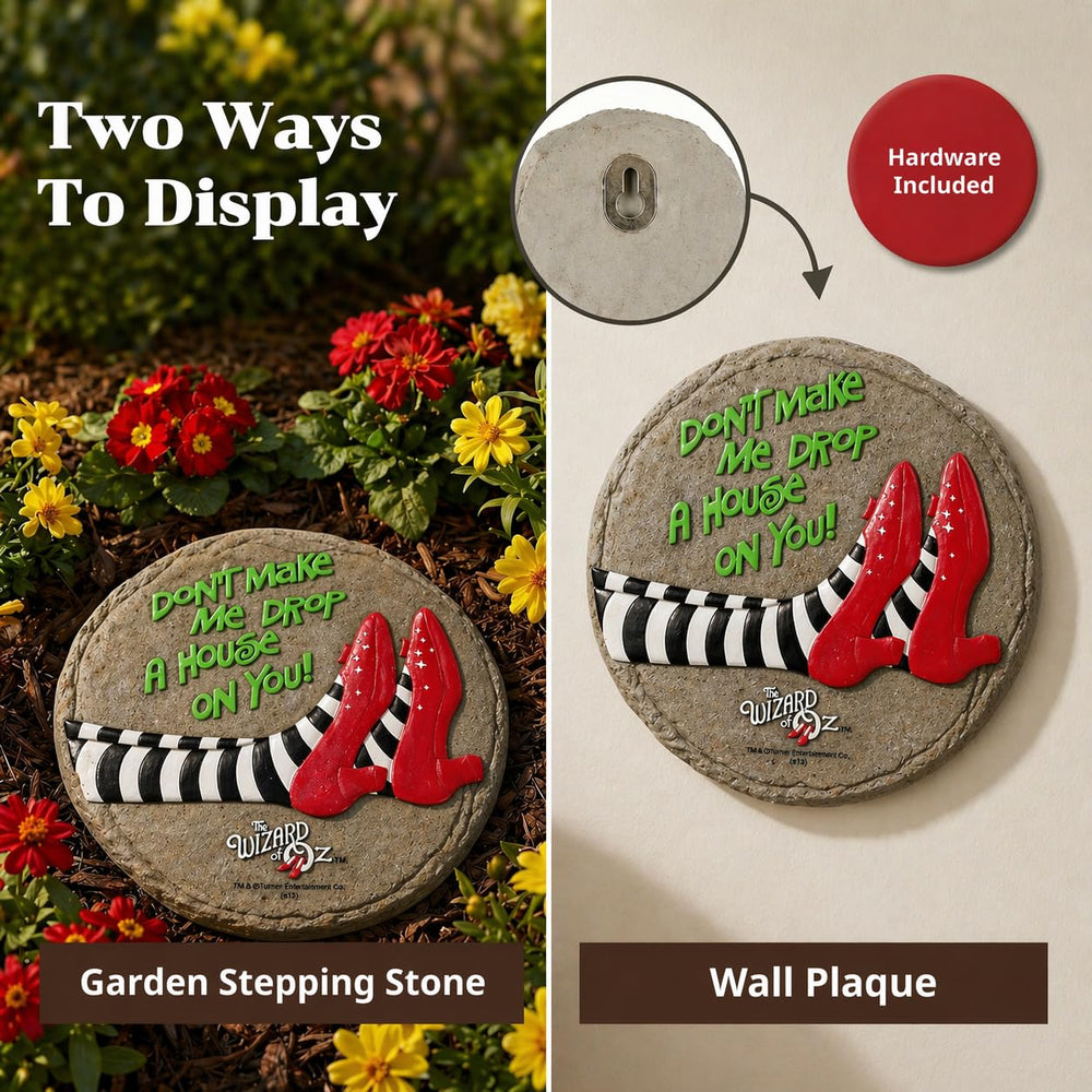 Spoontiques stepping stone displayed as a wall plaque