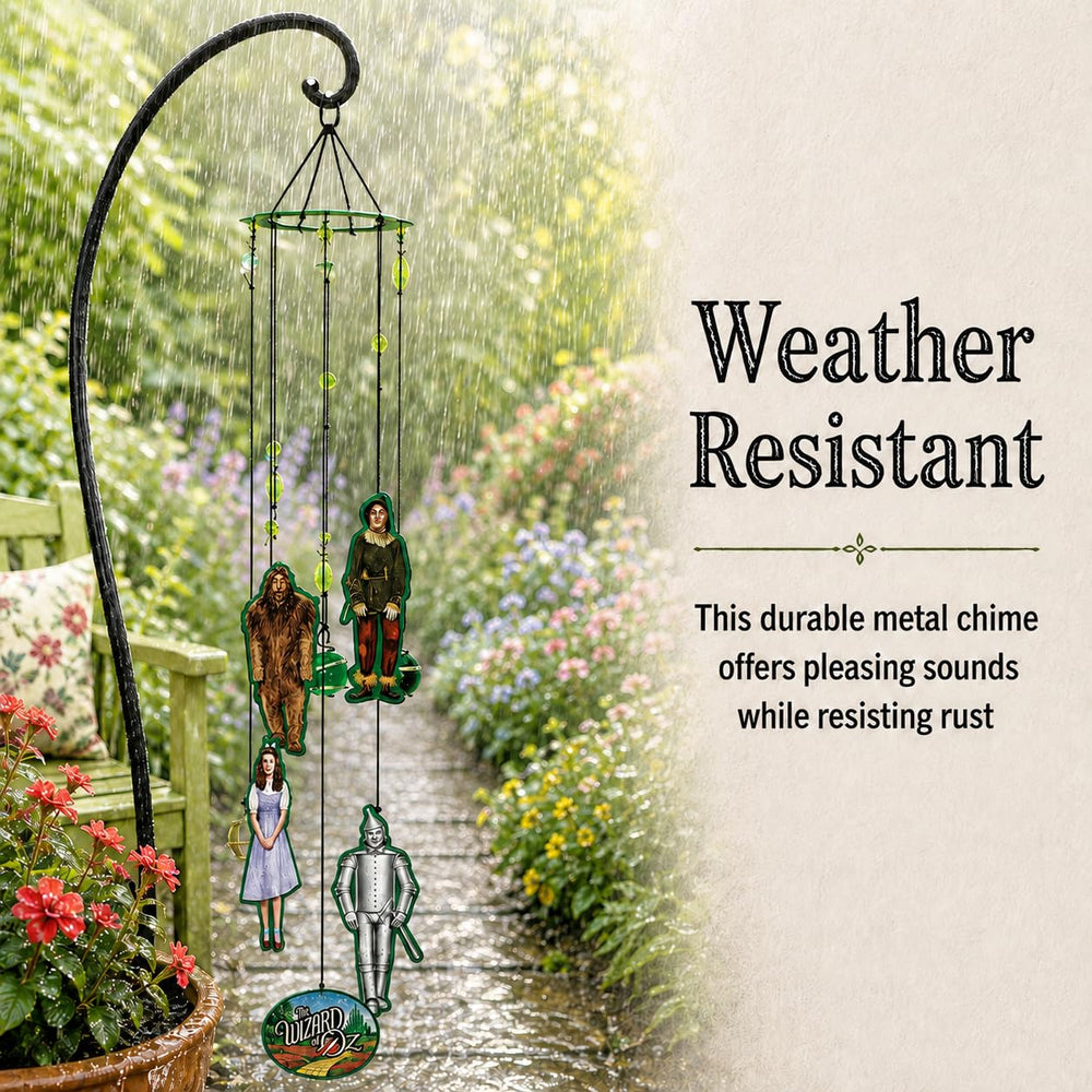 Spoontiques Wizard of Oz Wind Chime displayed indoors