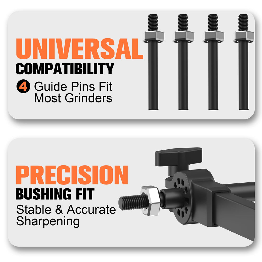 SporGain sharpener fitting various mower blade widths