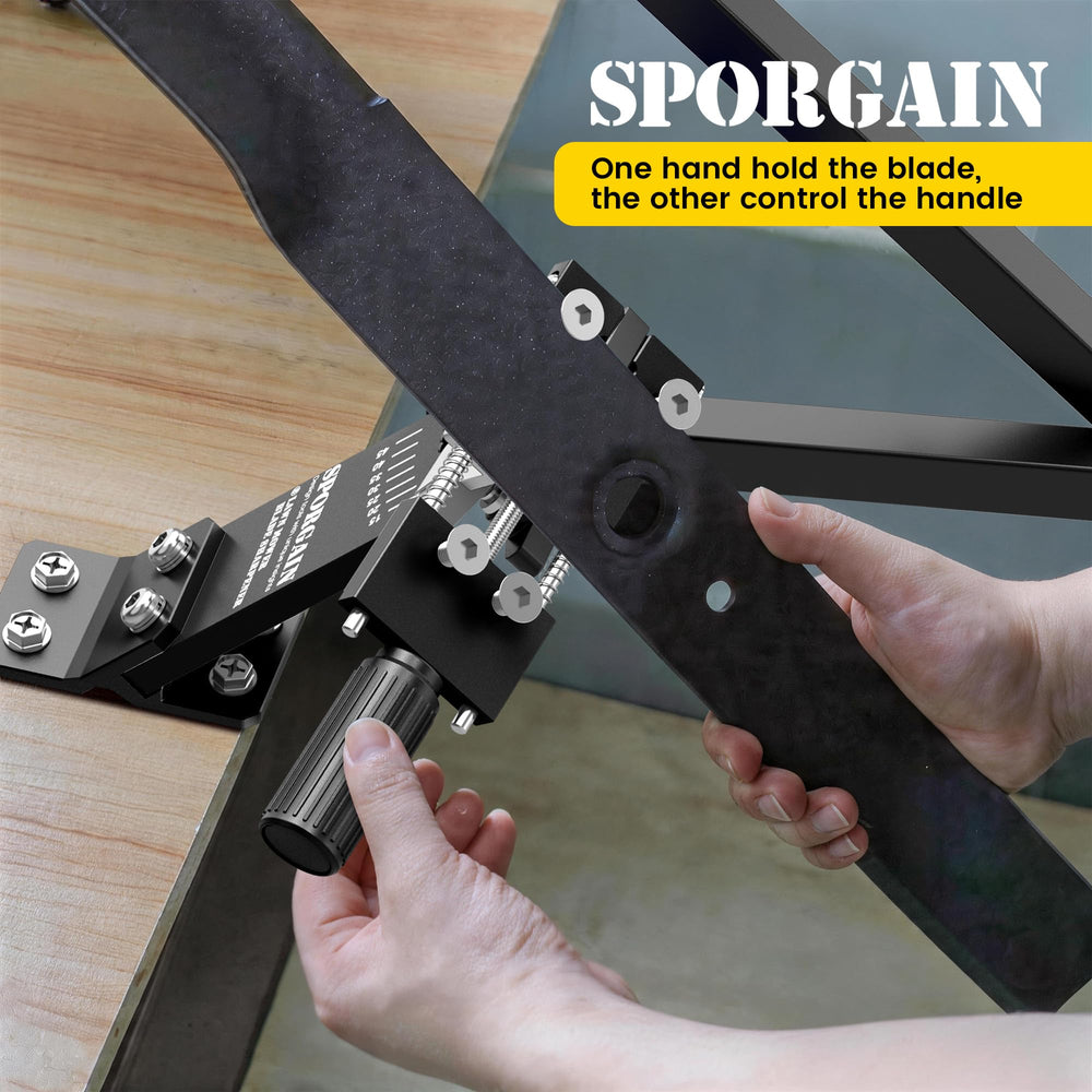 SporGain sharpener with 15°-45° angle adjustment features