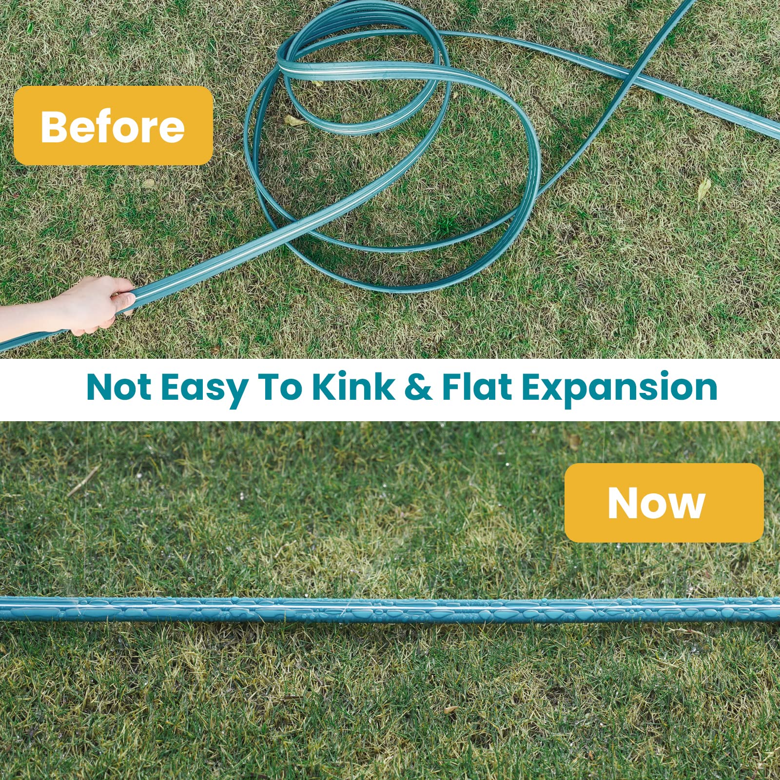 Spray pattern of LINEX Sprinkler Soaker Hose in use