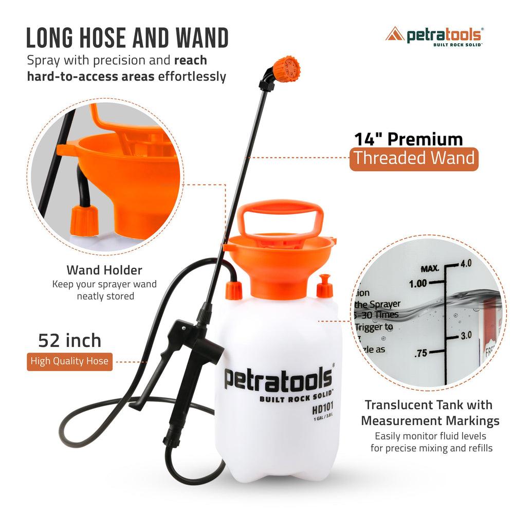 Sprayer gloves included in the Petra Pump Sprayer Pro Kit