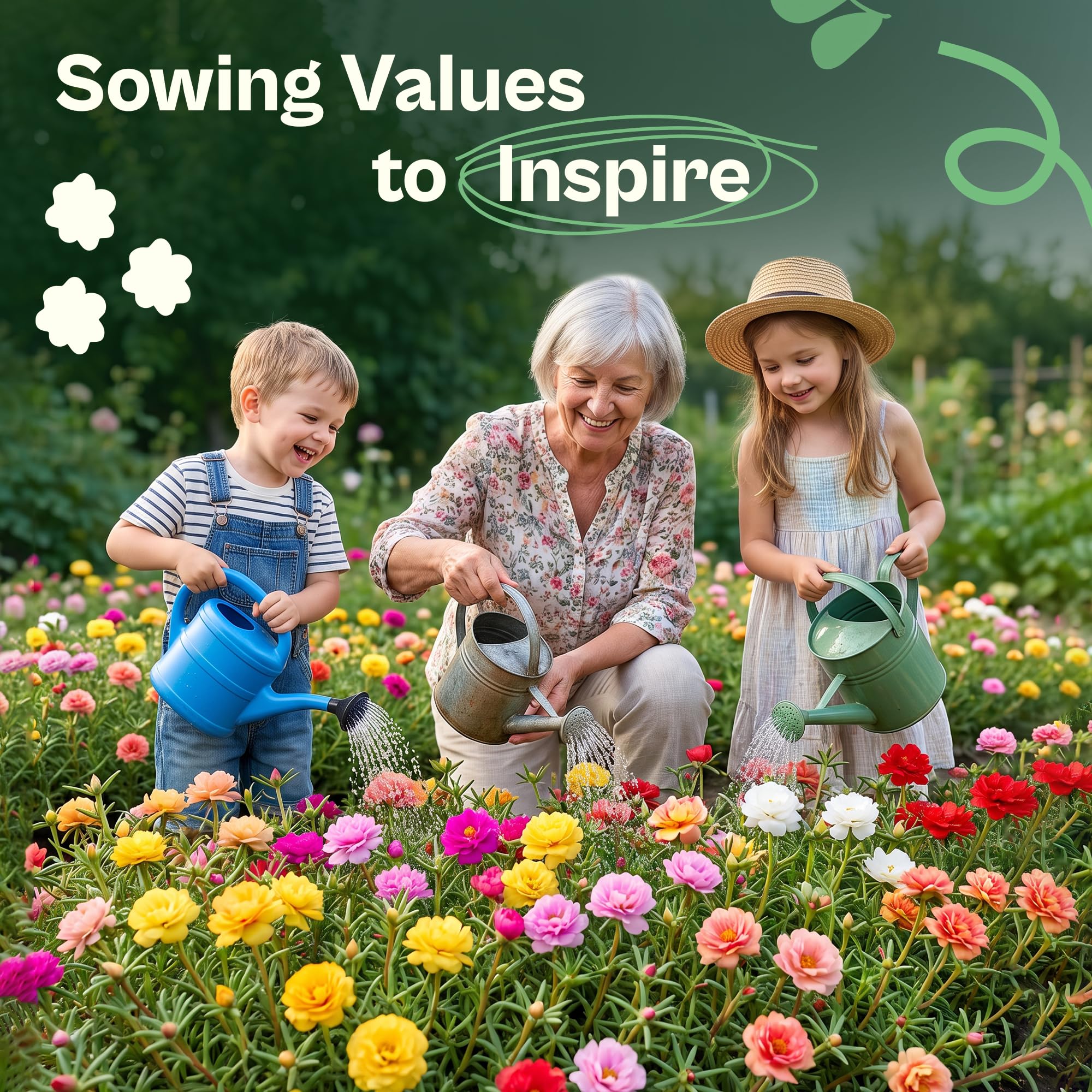 Spreading SVI Moss Rose plants filling garden space