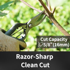 Spring-loaded handle of RANSHOU pruning shears