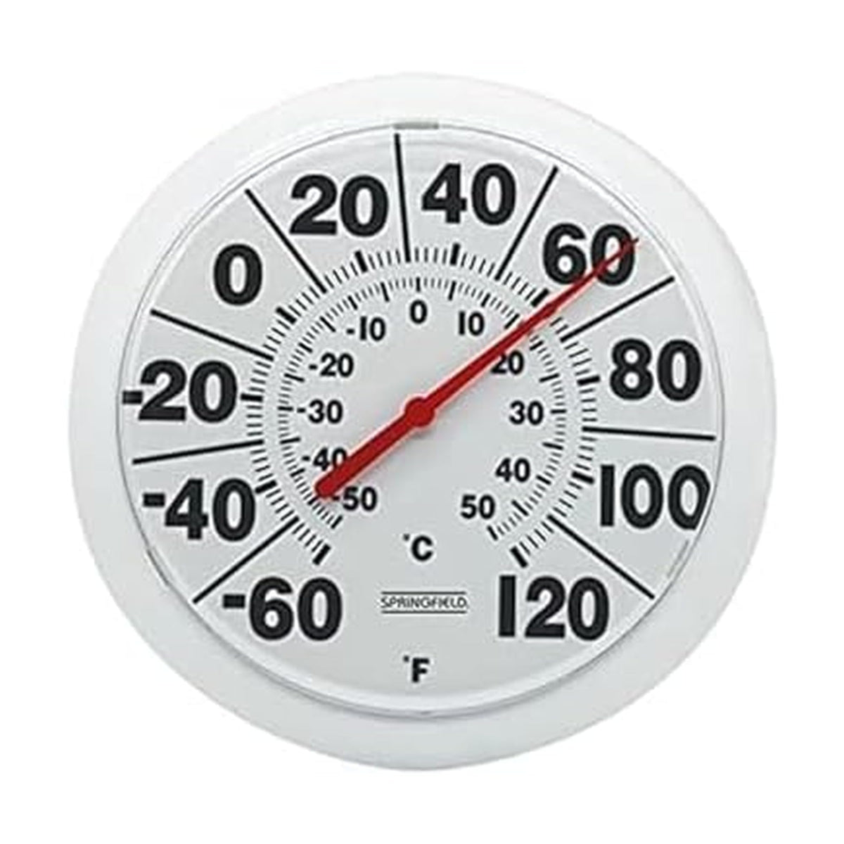 Springfield 8.5 Inch Round Dial Thermometer front view