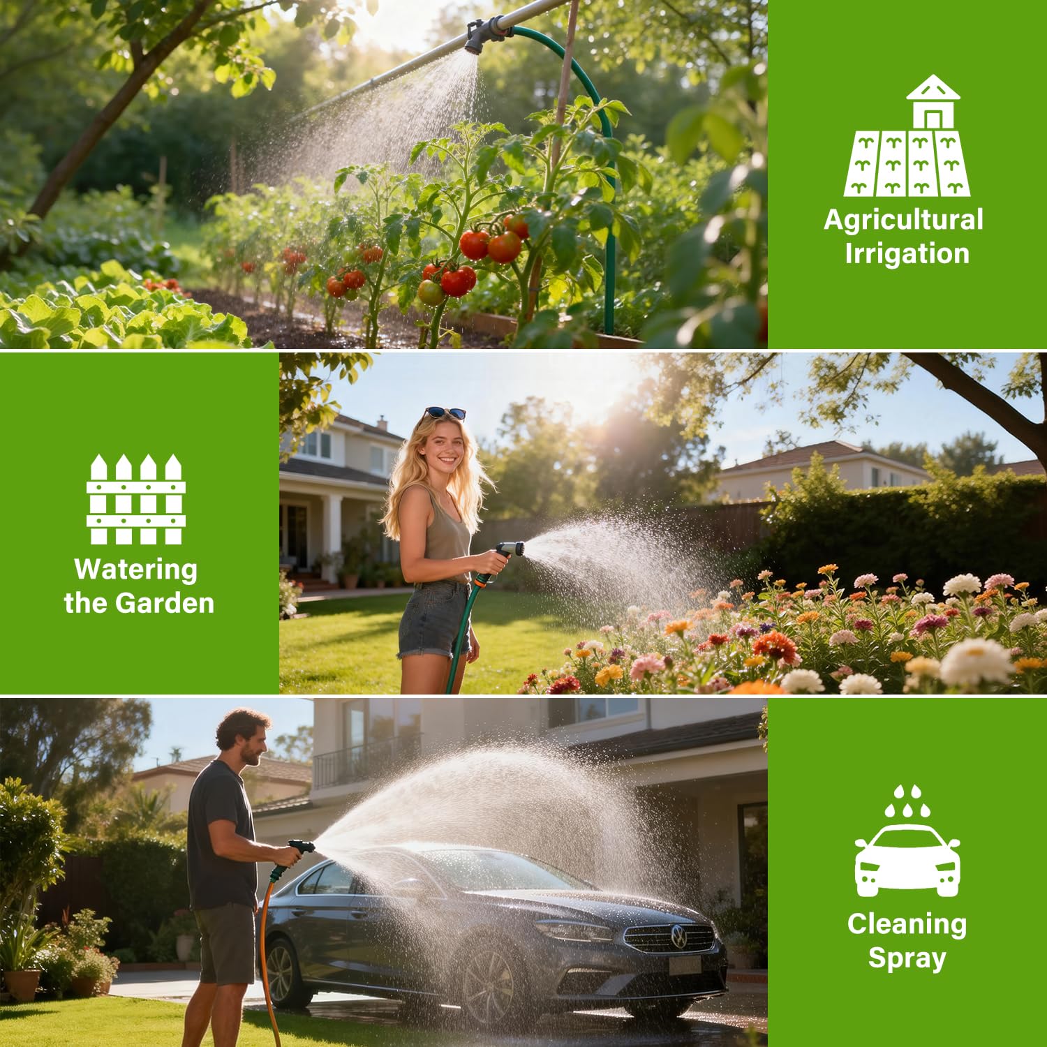 Sprinkler Timer in military green colour on white background