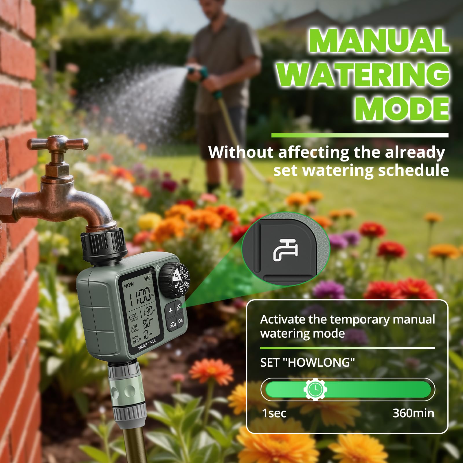 Sprinkler Timer manual and packaging