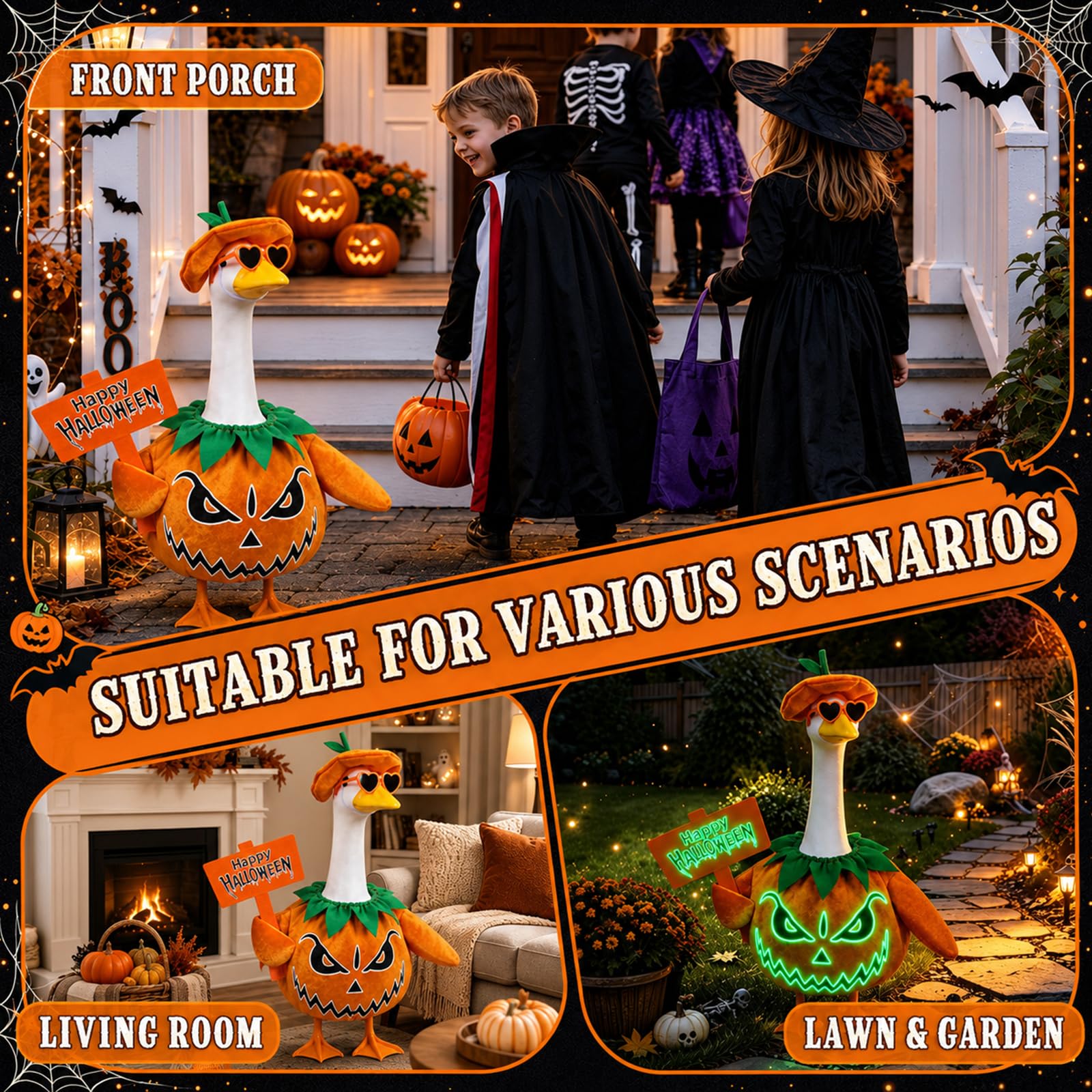 SprintGy packaging for the Halloween Pumpkin Porch Goose Outfit