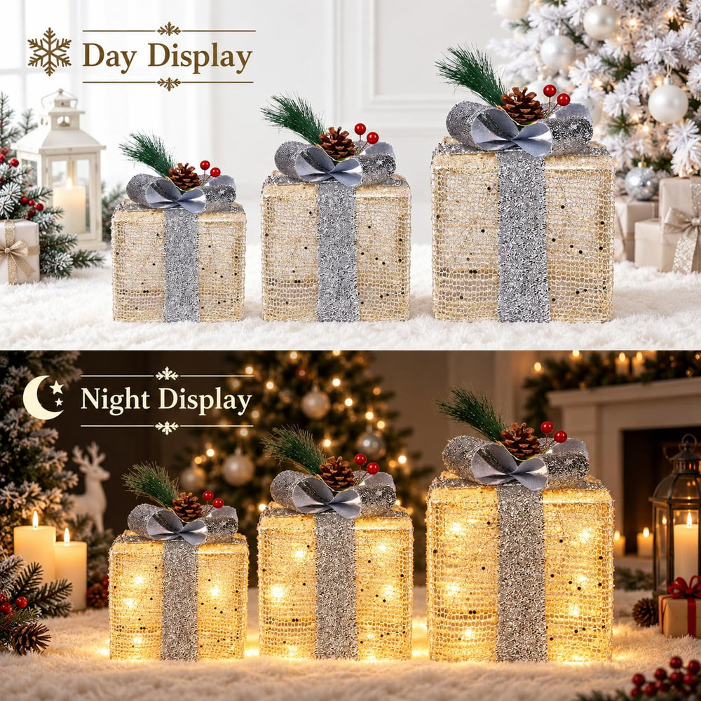 SPRKLINLIN lighted gift boxes with timer function