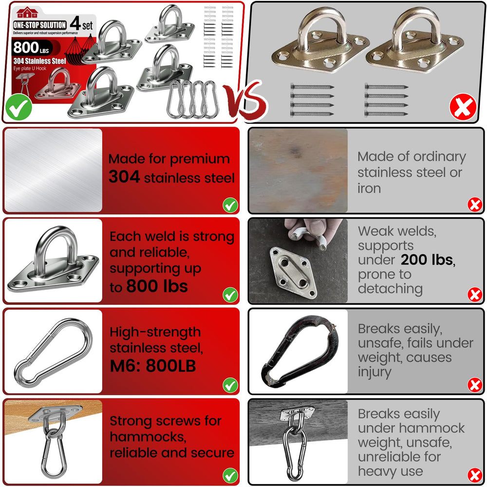 sprookber Pad Eye Hook set packaging