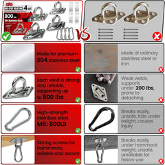 sprookber Pad Eye Hook set packaging