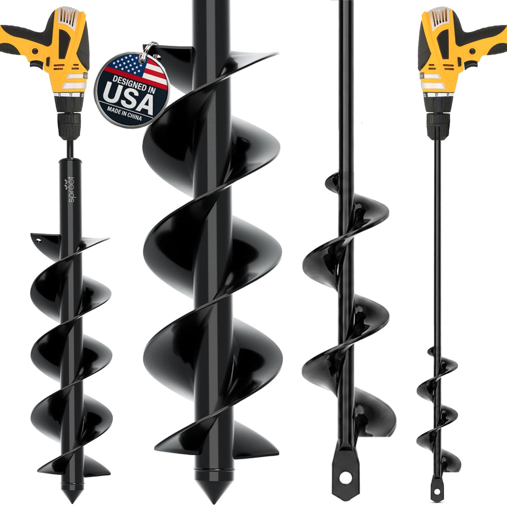 Sproot 2 pack garden auger drill bit set front view