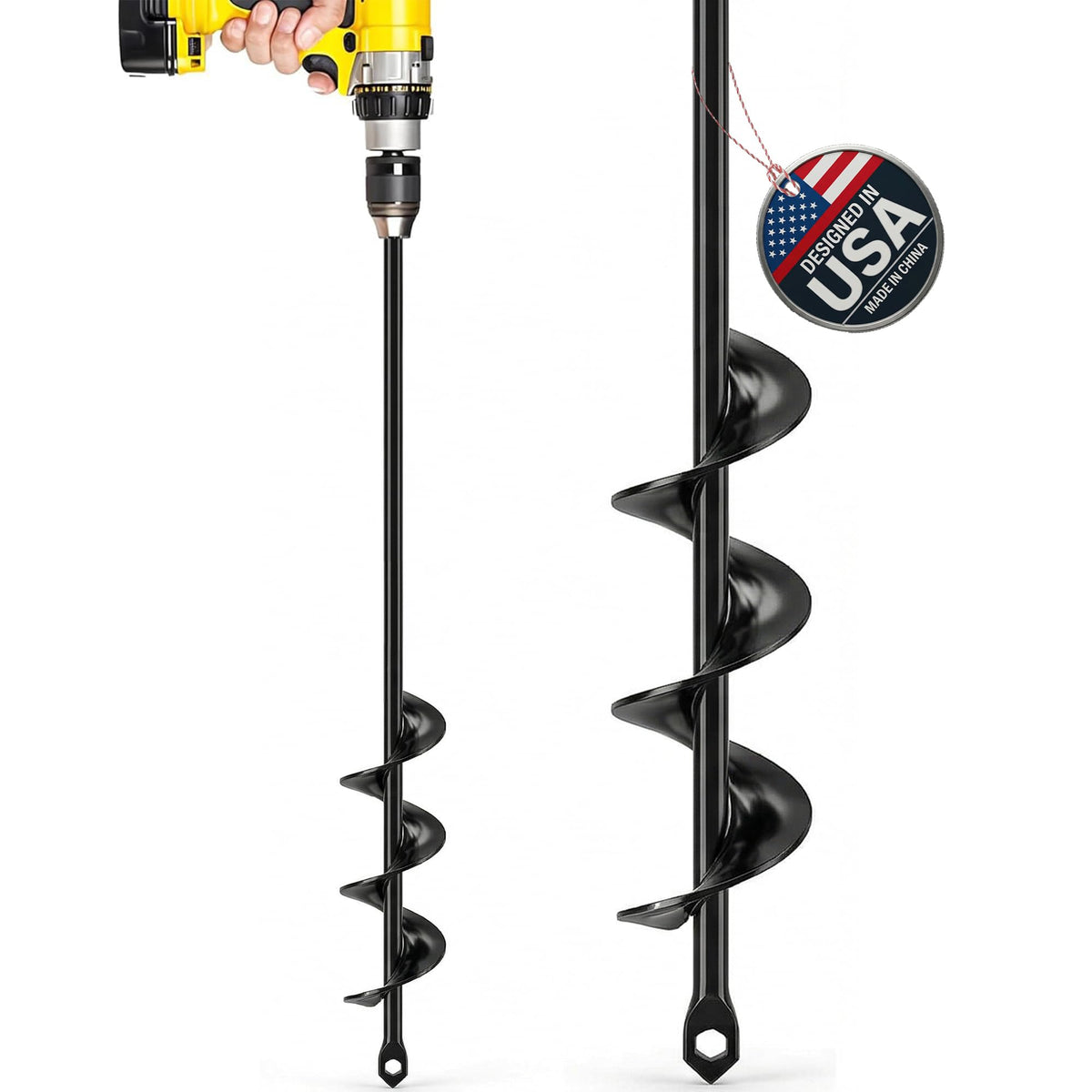 Sproot Garden Auger Drill Bit 1.6" x 16.5" front view