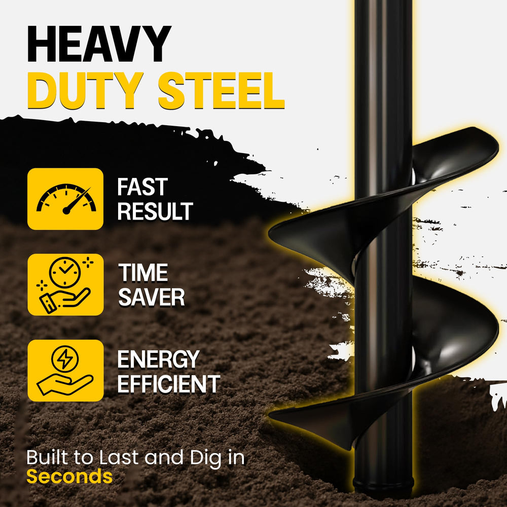 Sproot Garden Auger Drill Bit in use for planting bulbs