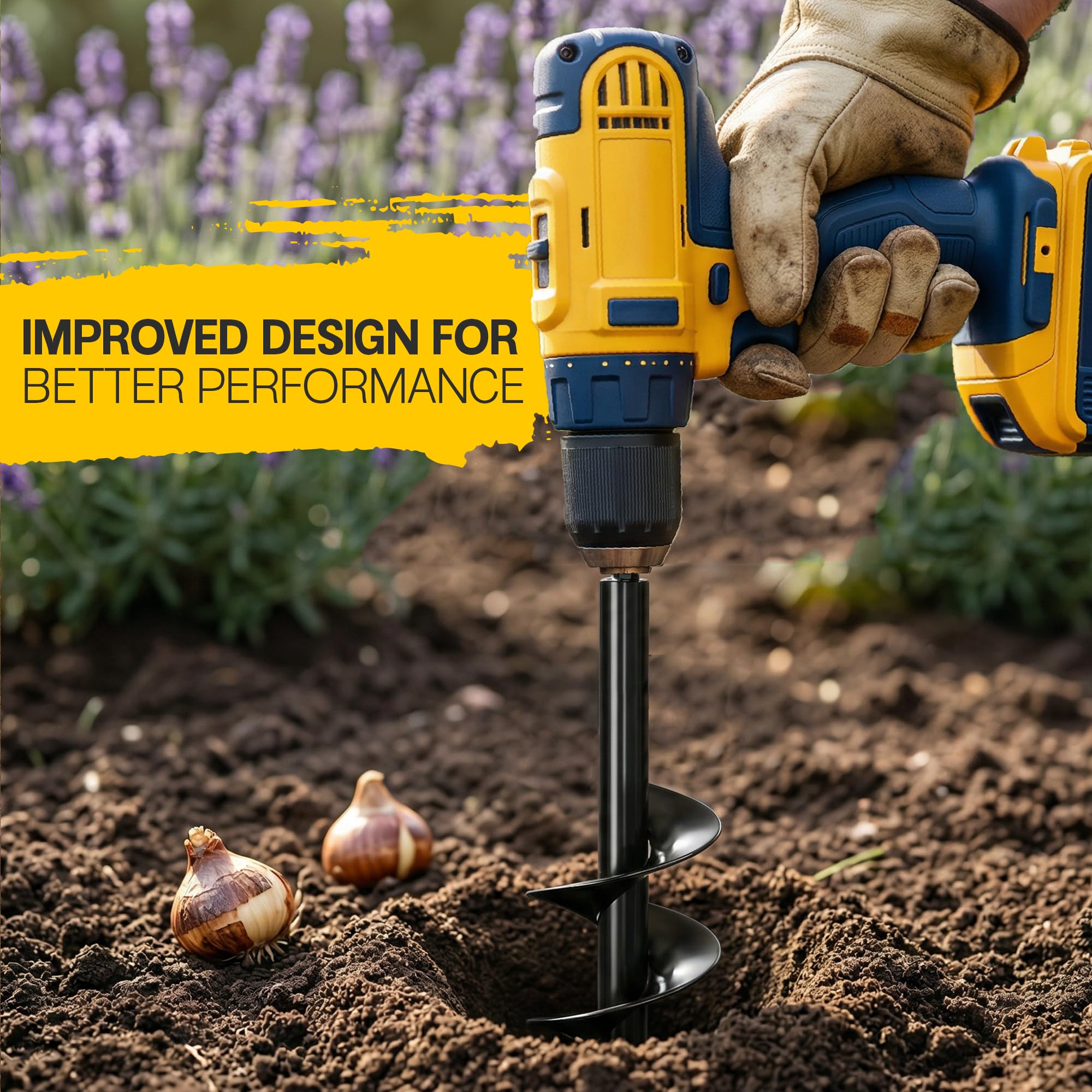 Sproot Garden Auger Drill Bit showing heavy-duty steel construction