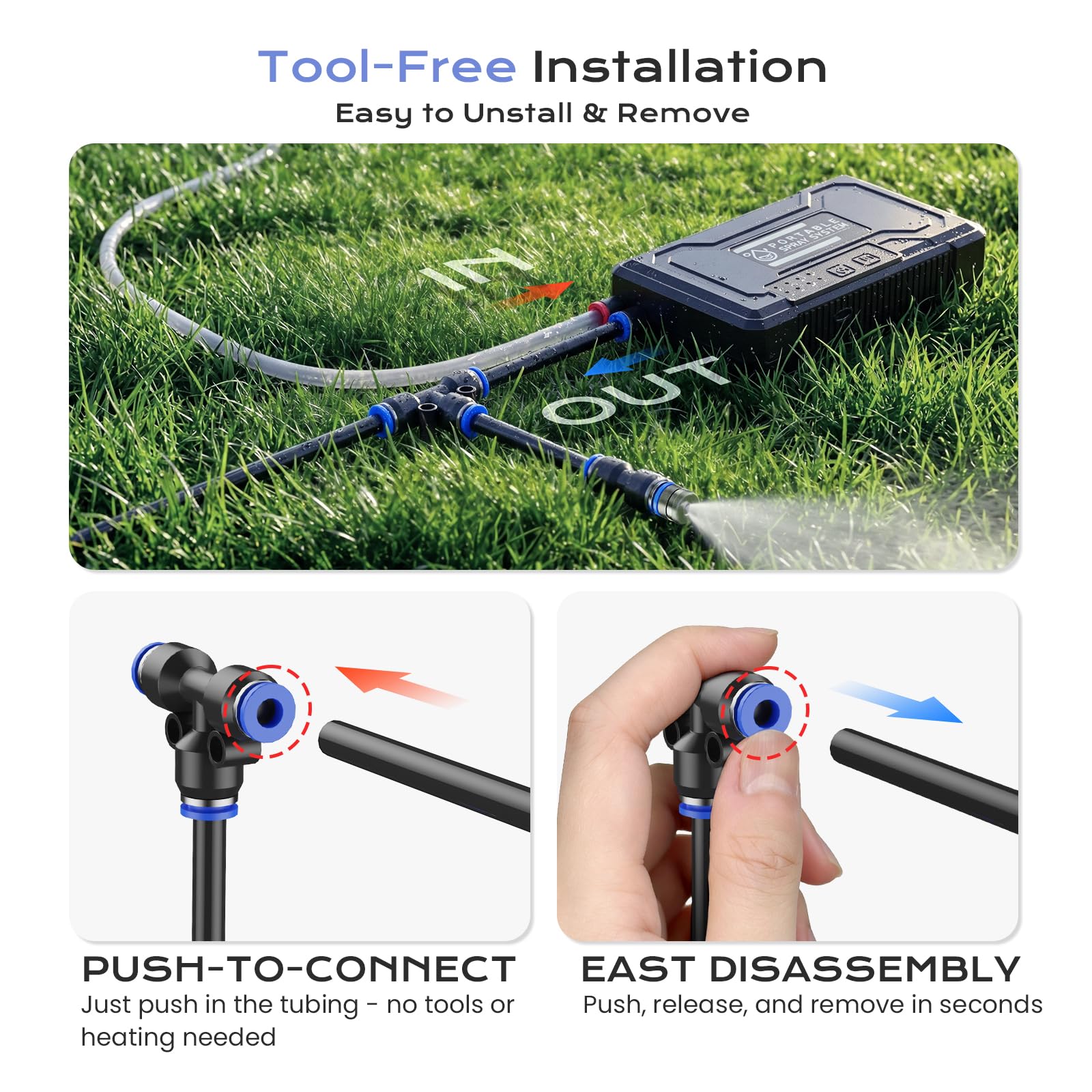 SprzAir misting system in use during a camping trip