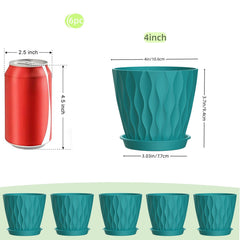 SQKH 4 Inch indoor plant pot with drainage holes