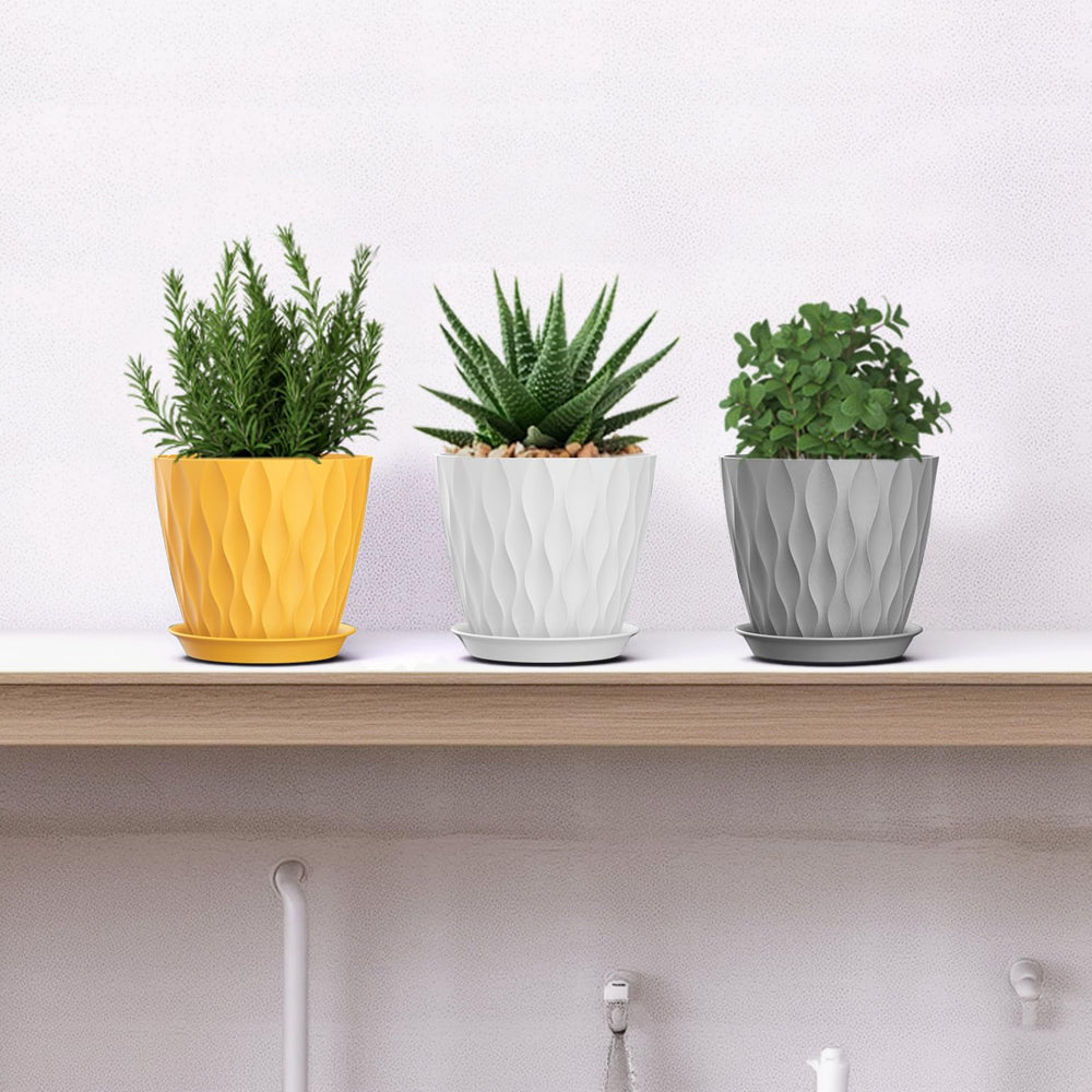 SQKH 5-inch planter pots displayed in a living room