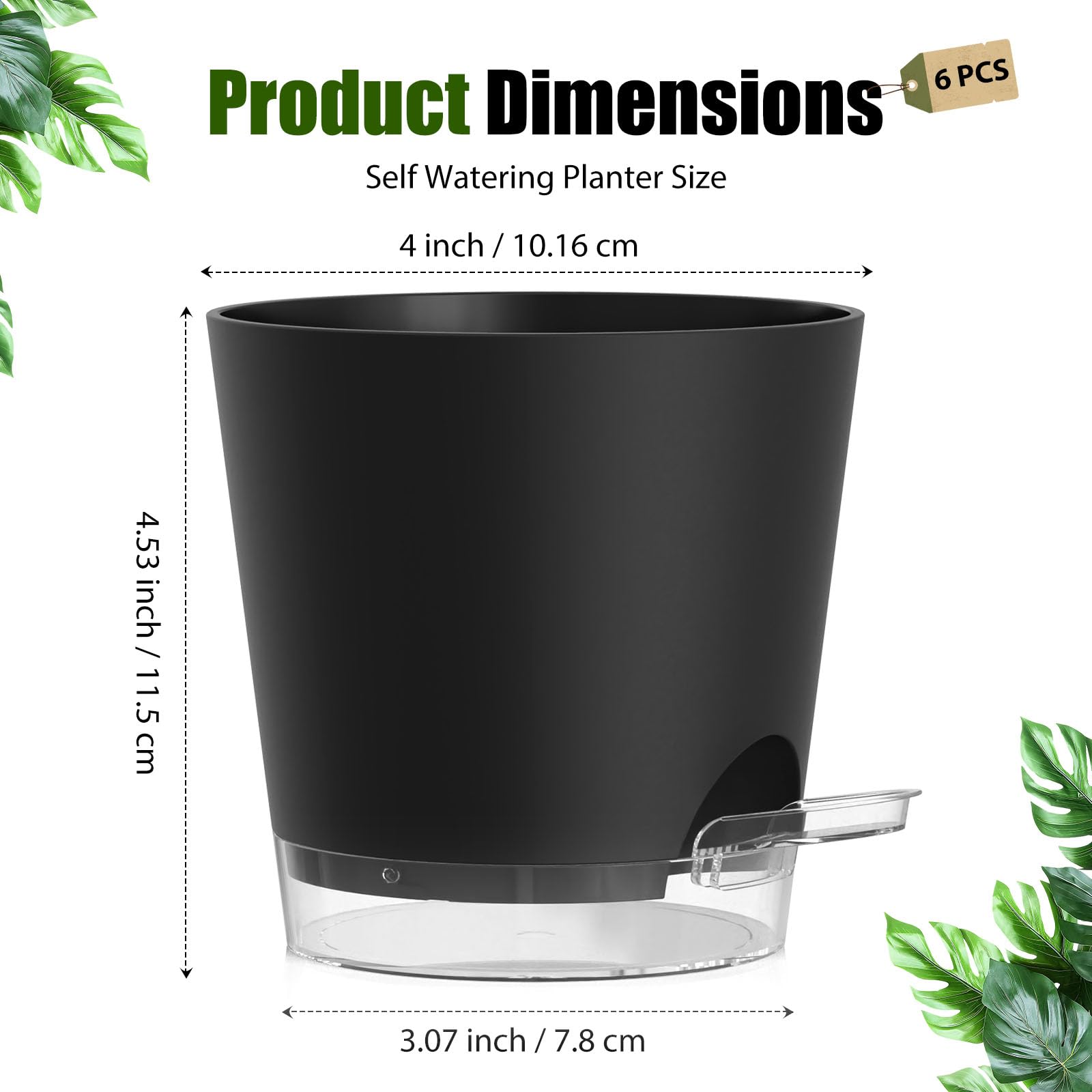 SQKH self-watering pot on a windowsill