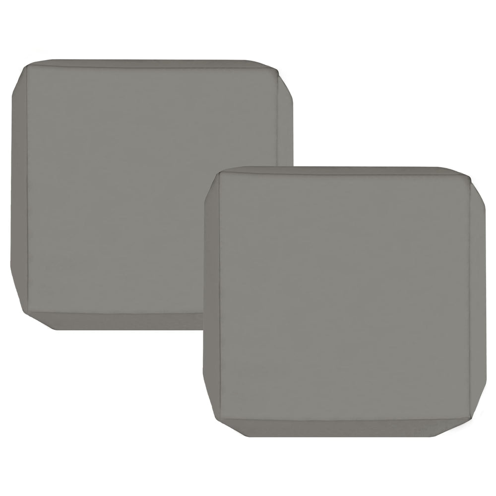 Sqodok 18x18 outdoor cushion cover grey front view