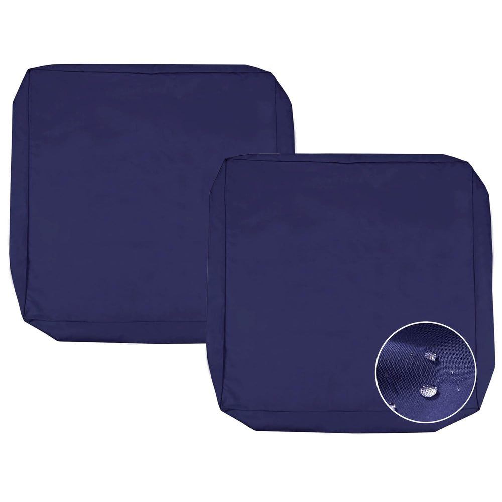 Sqodok Outdoor Cushion Cover Dark Blue front view
