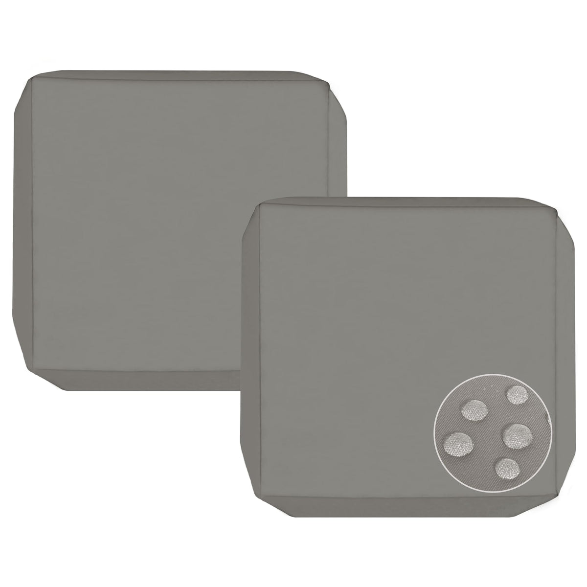 Sqodok Outdoor Cushion Cover, Grey, front view