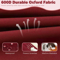 Sqodok Outdoor Cushion Cover on patio chair, 24x22 inch