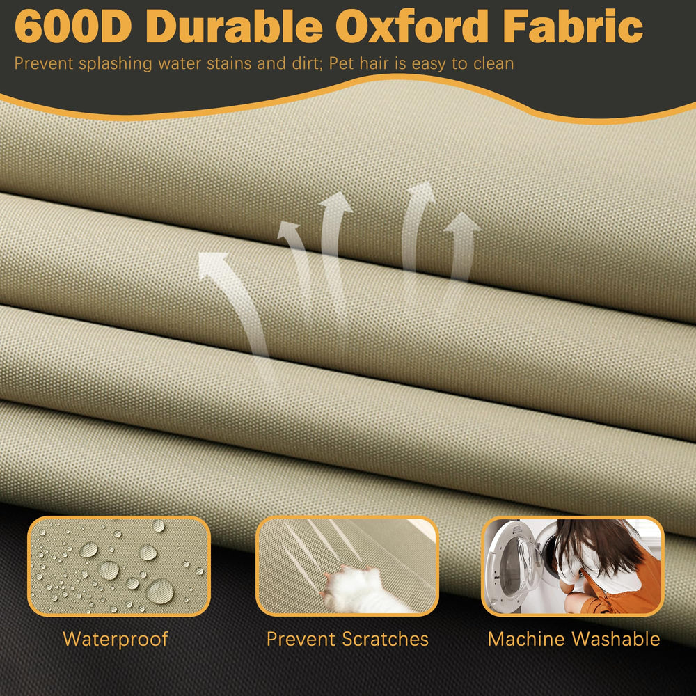Sqodok Outdoor Cushion Covers 18x18 inch Tan in packaging