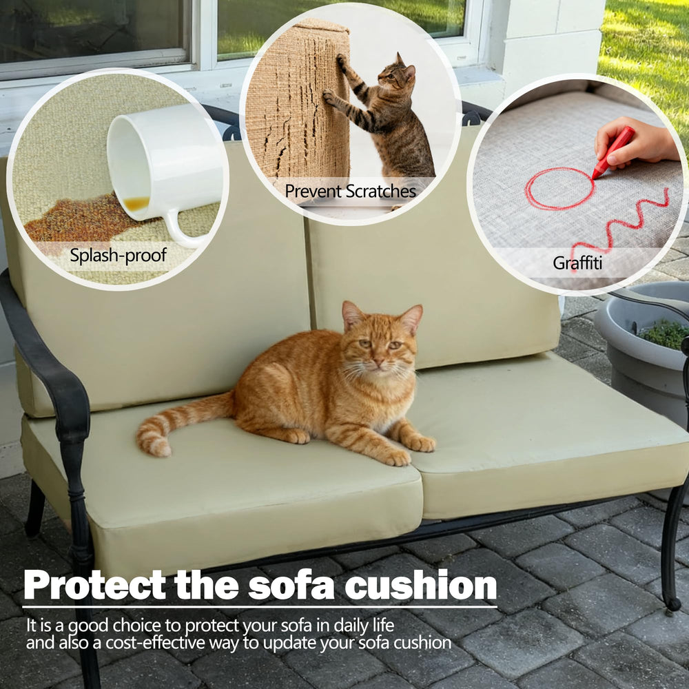 Sqodok Outdoor Cushion Covers Tan material texture